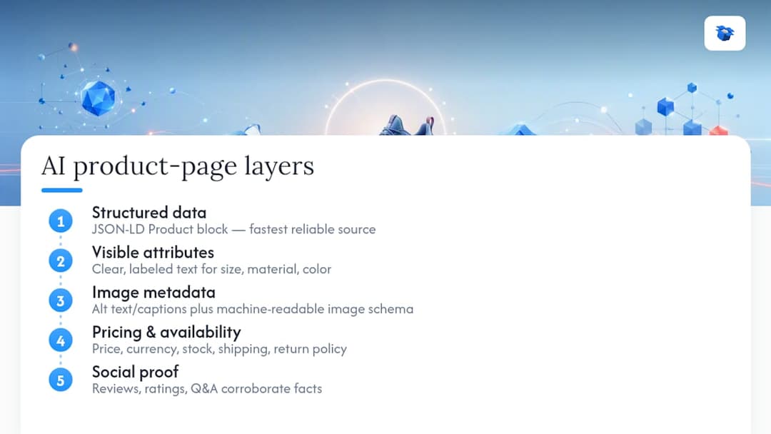 Five layers AI agents use to assess products